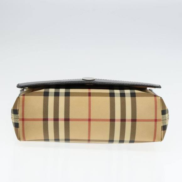 BURBERRY Nova Check Shoulder Bag PVC Beige Auth hk1702 - Picture 9 of 16